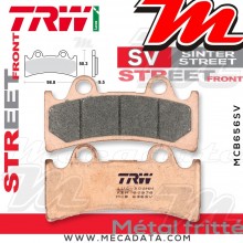 Plaquettes de frein Avant ~ Triumph 900 Daytona Super III T300B 1994-1996 ~ TRW Lucas MCB 656 SV