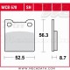 Plaquettes de frein Arrière ~ Suzuki RF 900 R GT73B 1994-1997 ~ TRW Lucas MCB 678 SH 