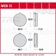 Plaquettes de frein Avant ~ Suzuki GS 750 L GS750E 1979 ~ TRW Lucas MCB 72 