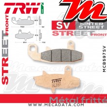 Plaquettes de frein Avant ~ Suzuki DR 750 S, SU SR41B 1989 ~ TRW Lucas MCB 597 SV