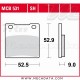 Plaquettes de frein Arrière ~ Suzuki GSX 600 F, FU GN72B 1988-1997 ~ TRW Lucas MCB 531 SH 