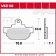 Plaquettes de frein Avant ~ Suzuki RM 500 1985 ~ TRW Lucas MCB 550 