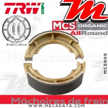 Mâchoires de frein Arrière TRW Lucas MCS 905 pour Suzuki LT-F 300 F 02-