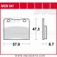 Plaquettes de frein Avant ~ Suzuki RG 250 Gamma GJ21D 1987 ~ TRW Lucas MCB 547 