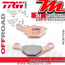 Plaquettes de frein Arrière ~ Suzuki RM 85 2005+ ~ TRW Lucas MCB 772 SI 