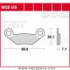 Plaquettes de frein Avant ~ Polaris 800 Sportsman EFI/HO 2005-2008 ~ TRW Lucas MCB 619 