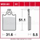 Plaquettes de frein Avant ~ Piaggio PX 150 1998+ ~ TRW Lucas MCB 651 EC 