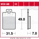 Plaquettes de frein Avant ~ Piaggio 150 Hexagon EX 1996-1997 ~ TRW Lucas MCB 688 EC 