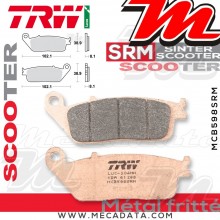 Plaquettes de frein Avant ~ Peugeot 500 Satelis, ABS J2 2006+ ~ TRW Lucas MCB 598 SRM