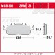 Plaquettes de frein Arrière ~ Peugeot LXR 125 LH 2010+ ~ TRW Lucas MCB 800 SRM 