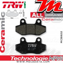 Plaquettes de frein Avant ~ Peugeot 50 Speedfight 3, RS LC F1 2010+ ~ TRW Lucas MCB 822