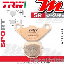 Plaquettes de frein Avant ~ Peugeot 50 Trekker Offroad S1ADE 1999+ ~ TRW Lucas MCB 519 SR