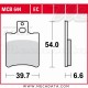 Plaquettes de frein Avant ~ MBK CW 50 Booster Track 4VA 1996+ ~ TRW Lucas MCB 644 EC 