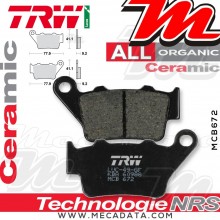 Plaquettes de frein Arrière ~ KTM LC4 660 SMC Supermoto 4T-SC 2005-2006 ~ TRW Lucas MCB 672 