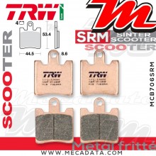 Plaquettes de frein Avant ~ SYM GTS 300 Joymax Sport ABS 2016+ ~ TRW Lucas MCB 706 SRM