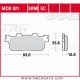 Plaquettes de frein Arrière ~ SYM 250 Voyager 2005+ ~ TRW Lucas MCB 821 SRM 