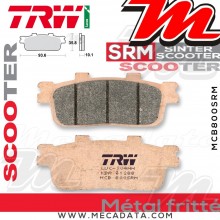 Plaquettes de frein Arrière ~ SYM GTS 250 Joymax Sport 2016+ ~ TRW Lucas MCB 800 SRM