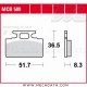 Plaquettes de frein Avant ~ SYM 125 Tonik 2011+ ~ TRW Lucas MCB 589 