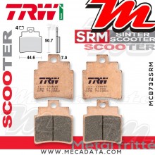 Plaquettes de frein Avant ~ SYM GTS 250 Joymax 2007+ ~ TRW Lucas MCB 732 SRM