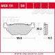 Plaquettes de frein Arrière ~ Yamaha SCR 950 2017+ ~ TRW Lucas MCB 731 