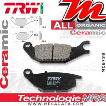 Plaquettes de frein Arrière ~ Yamaha YZF 150 R15 2014+ ~ TRW Lucas MCB 738