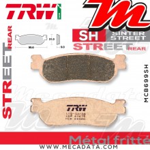 Plaquettes de frein Arrière ~ Yamaha YZF 1000 R1 RN09 2002-2003 ~ TRW Lucas MCB 699 SH 