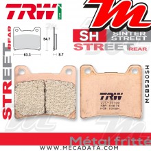 Plaquettes de frein Arrière TRW Lucas MCB 530 SH pour Yamaha TRX 850 4UN 96- 