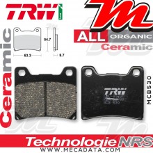 Plaquettes de frein Arrière TRW Lucas MCB 530 pour Yamaha TRX 850 4UN 96- 