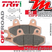 Plaquettes de frein Arrière TRW Lucas MCB 582 SI pour Yamaha YXR 700 Rhino 09