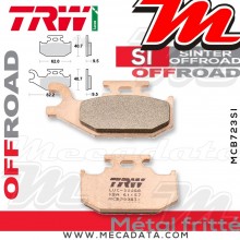 Plaquettes de frein Arrière TRW Lucas MCB 723 SI pour Yamaha YFM 700 R Raptor AM07 06-