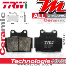 Plaquettes de frein Arrière ~ Yamaha XJ 600 N RJ01 1998-2003 ~ TRW Lucas MCB 541