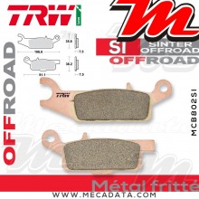 Plaquettes de frein Avant Droite ~ Yamaha YFM 550 Grizzly EPS AJ53/54/58 2012+ ~ TRW Lucas MCB 802 SI