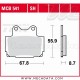 Plaquettes de frein Arrière ~ Yamaha RD 500 LC 47X/1GE 1984-1985 ~ TRW Lucas MCB 541 