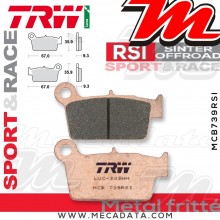 Plaquettes de frein Arrière ~ Yamaha YZ 450 F CJ10 2008-2009 ~ TRW Lucas MCB 739 RSI 