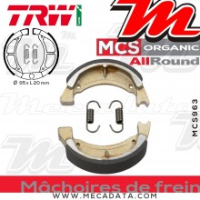 Mâchoires de frein Avant ~ Yamaha TT-R 110 2008-2009 ~ TRW Lucas MCS 963