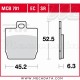 Plaquettes de frein Arrière ~ Yamaha YQ 50 Aerox R SA14 2003-2012 ~ TRW Lucas MCB 701 SR 