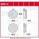 Plaquettes de frein Avant ~ Yamaha RD 50 353 1978 ~ TRW Lucas MCB 14 