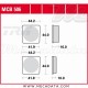 Plaquettes de frein Avant ~ Yamaha FS1 50 DX 3F2 1979+ ~ TRW Lucas MCB 506 