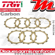 Disques d'embrayage garnis renforcés Compétition ~ KTM EXC 400 Racing 2000-2004 ~ TRW Lucas MCC 530-7C 