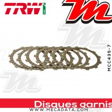 Disques d'embrayage garnis ~ Yamaha XVS 650 Drag Star 4VR/XR,VM02/03/04 1997-2007 ~ TRW Lucas MCC 435-7 