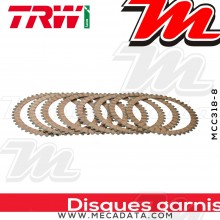 Disques d'embrayage garnis ~ Suzuki GSXR 750 GR7AB 1990-1991 ~ TRW Lucas MCC 318-8 