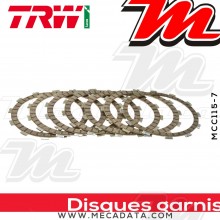 Disques d'embrayage garnis ~ Suzuki DL 650 V-Strom WVB1 2004-2011 ~ TRW Lucas MCC 115-7 