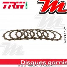 Disques d'embrayage garnis ~ Triumph 865 Scrambler 986MG 2005-2015 ~ TRW Lucas MCC 160-7 