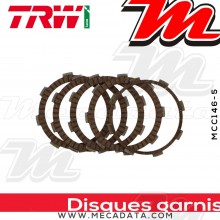 Disques d'embrayage garnis ~ Honda CRF 230 L 2008-2010 ~ TRW Lucas MCC 146-5 