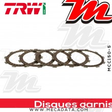 Disques d'embrayage garnis ~ Honda XLV 125 Varadero JC32 2001-2011 ~ TRW Lucas MCC 150-5 