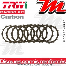 Disques d'embrayage garnis renforcés Racing ~ Yamaha YZ 426 CJ01 2001-2002 ~ TRW Lucas MCC 450-9RAC 