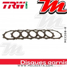 Disques d'embrayage garnis ~ Yamaha XTZ 250 Lander (Brasil) 2007-2009 ~ TRW Lucas MCC 108-6 