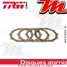 Disques d'embrayage garnis ~ Yamaha TW 125 Trailway DE01 1999-2004 ~ TRW Lucas MCC 433-4 