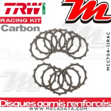 Disques d'embrayage garnis renforcés Racing ~ Ducati 1200 Monster 2014+ ~ TRW Lucas MCC 704-11RAC 