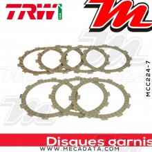 Disques d'embrayage garnis ~ Kawasaki KX 125 1998-2002 ~ TRW Lucas MCC 224-7 